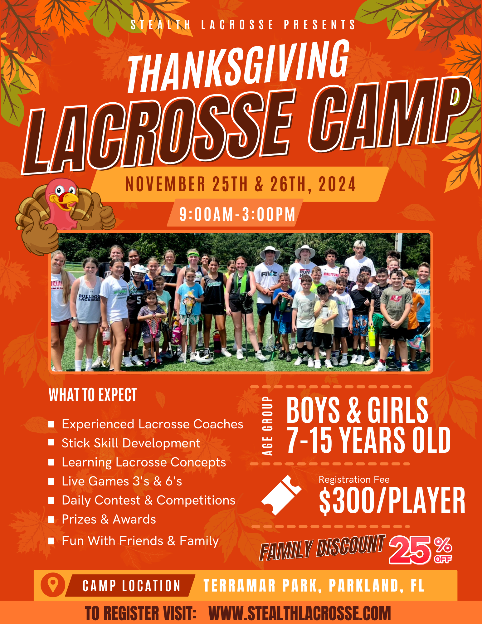 Thanksgiving Camp Flyer