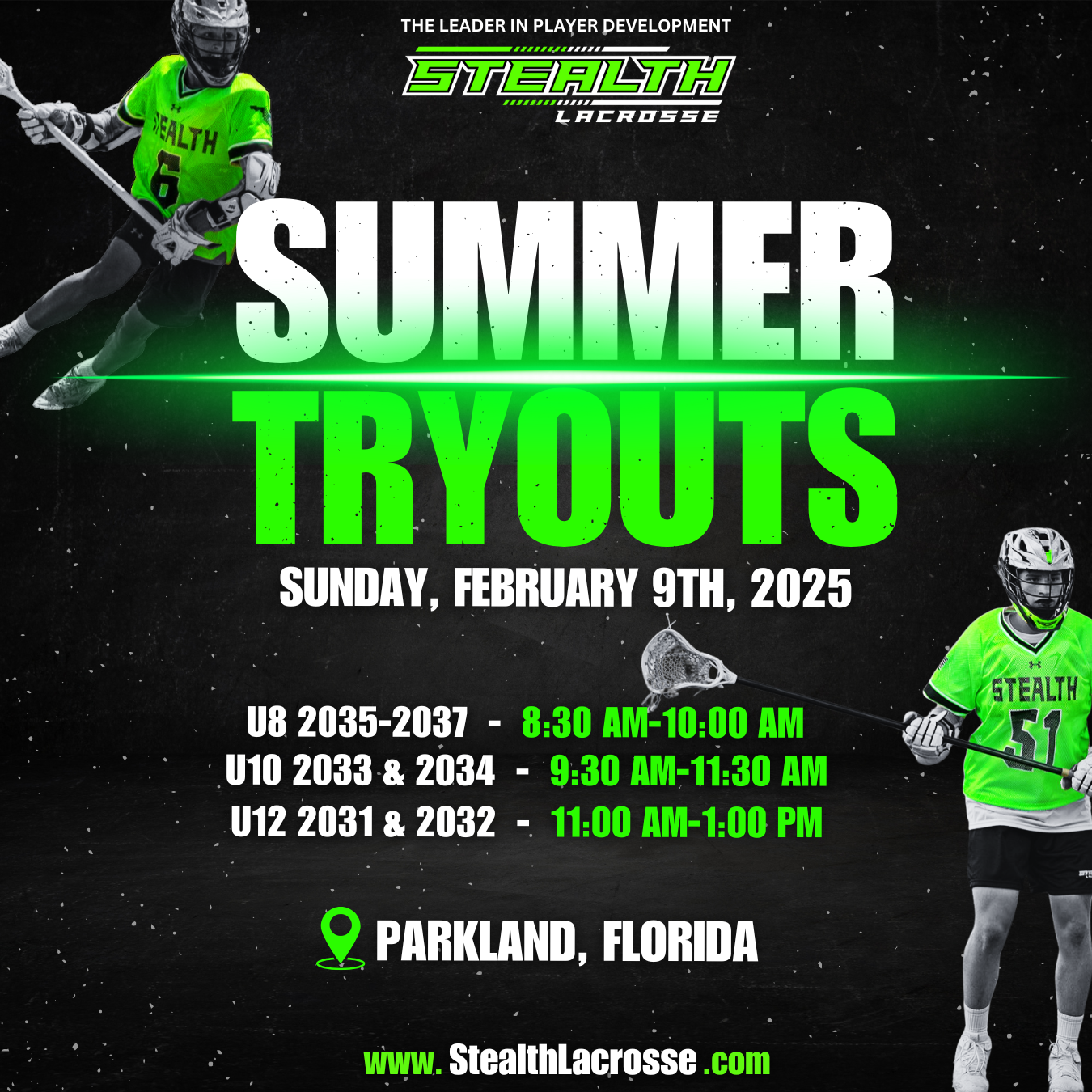 2025 summer tryouts flyer final